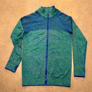 Warm up jacket - green/blue